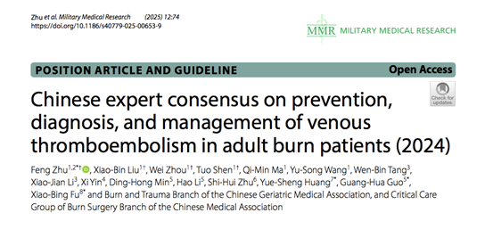 填补领域空白！《中国成人烧伤患者静脉血栓栓塞症防治专家共识（2024）》正式发布